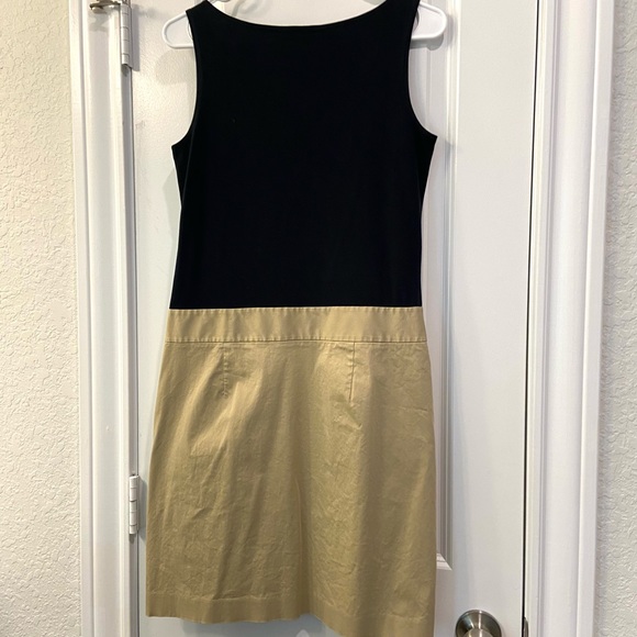 DKNY two tone black tank khaki skirt dress - M - Picture 4 of 5